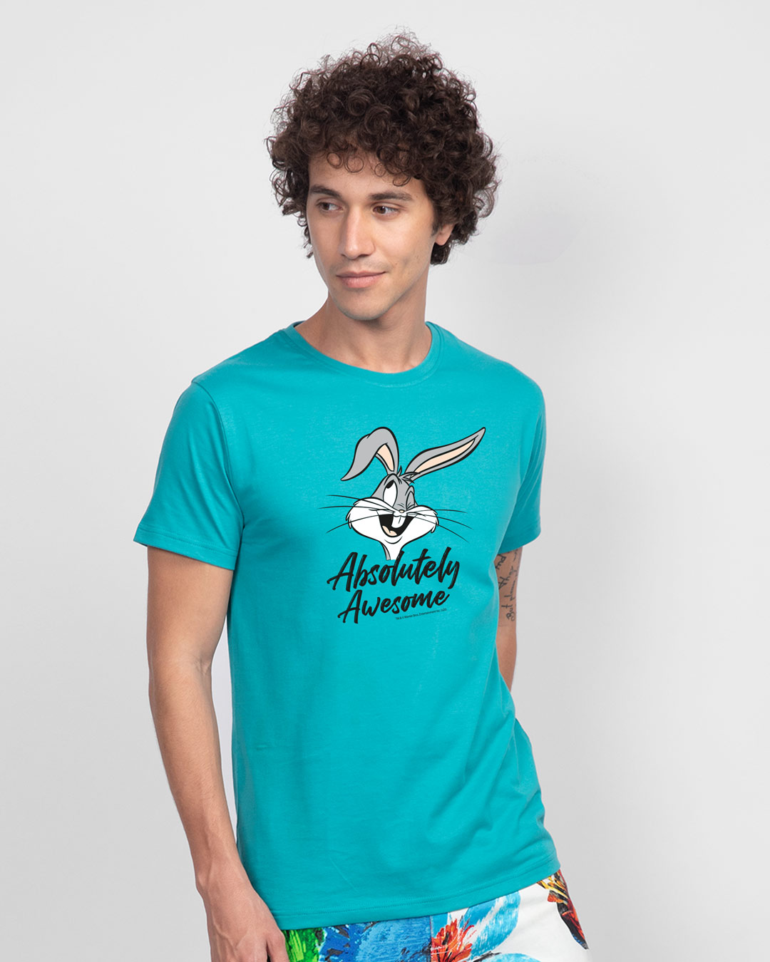 Absolutely Awesome Bunny Half Sleeve T-shirt Men' Printed T-Shirts Bewakoof.com, Blue
Absolutely Awesome Bunny Half Sleeve T-shirt Men' Printed T-Shirts Bewakoof.com, Blue