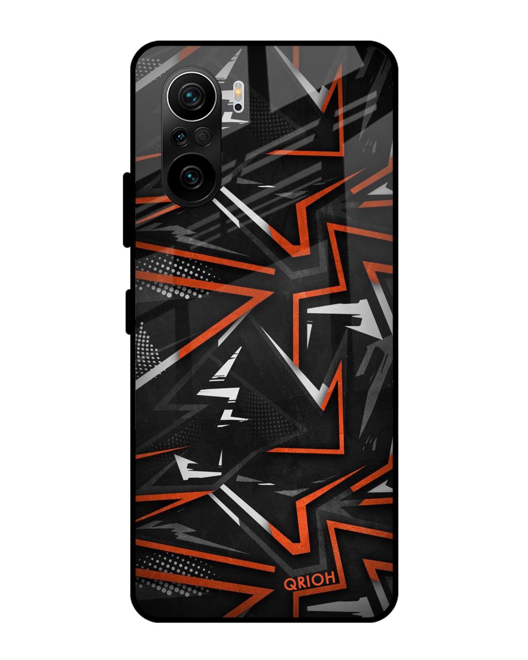 Buy Abstract Printed Premium Glass Cover For Mi 11X Pro Impact