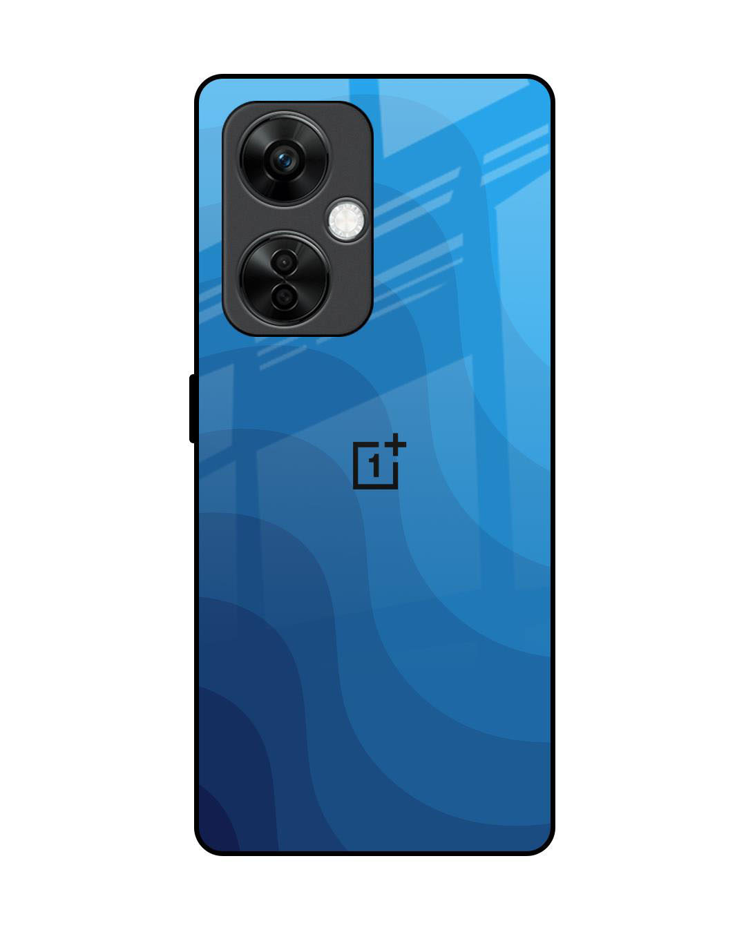 Buy Blue Wave Abstract Premium Glass Case For OnePlus Nord CE 3 5G