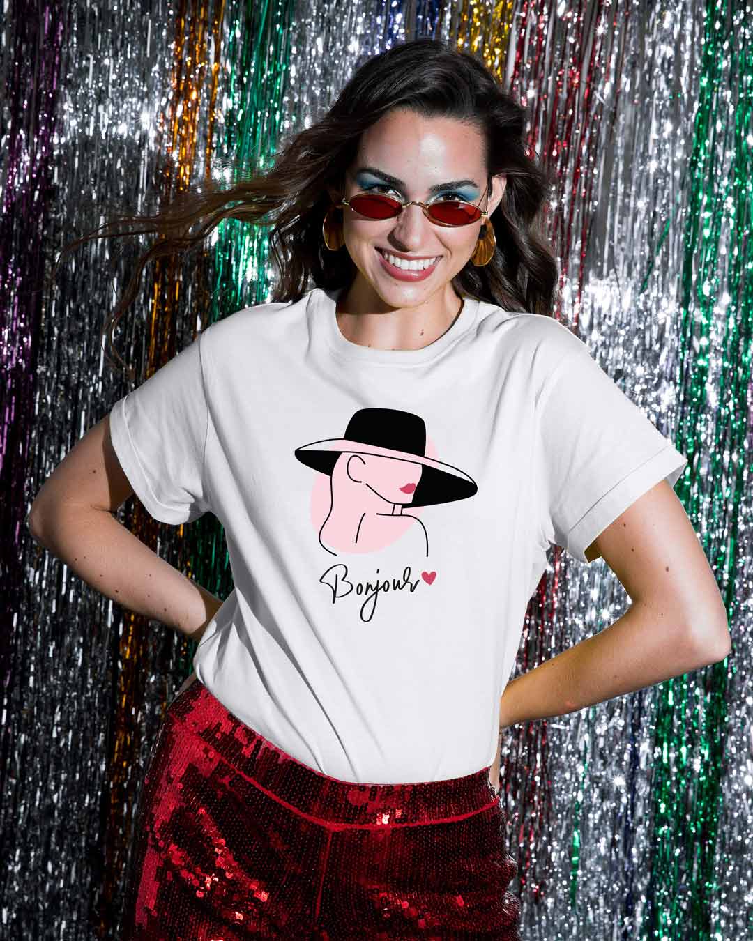 Bonjour Heart Boyfriend T-Shirts White Women' Printed Boyfriend T-Shirts Bewakoof.com
Bonjour Heart Boyfriend T-Shirts White Women' Printed Boyfriend T-Shirts Bewakoof.com