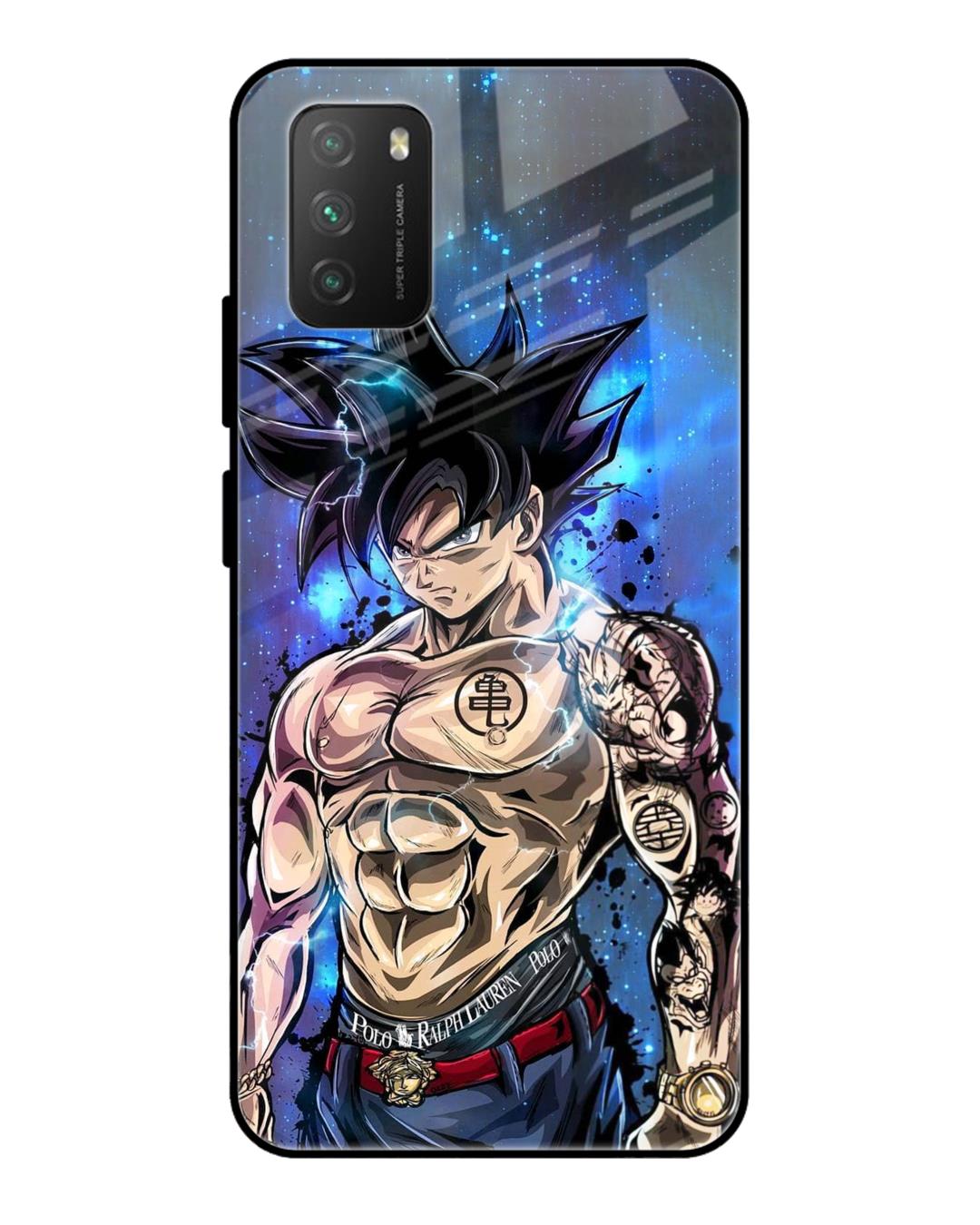 Buy Branded Anime Premium Glass Case For Xiaomi Poco X Shock Proof