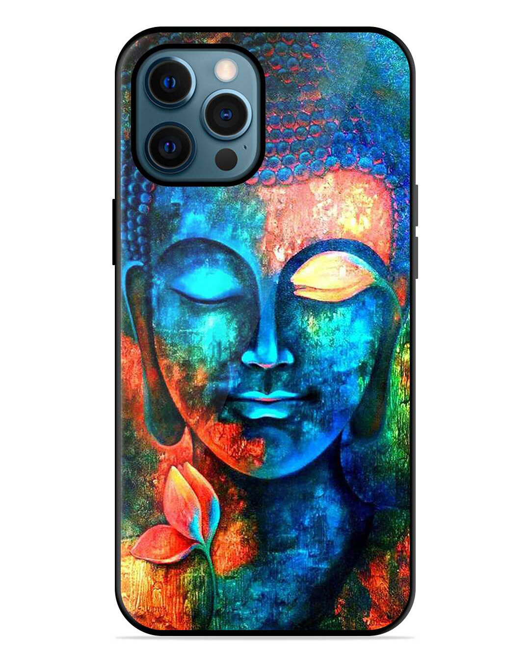 Buy Buddha Painting Premium Prined Glass Covers For Apple Iphone 12 Pro