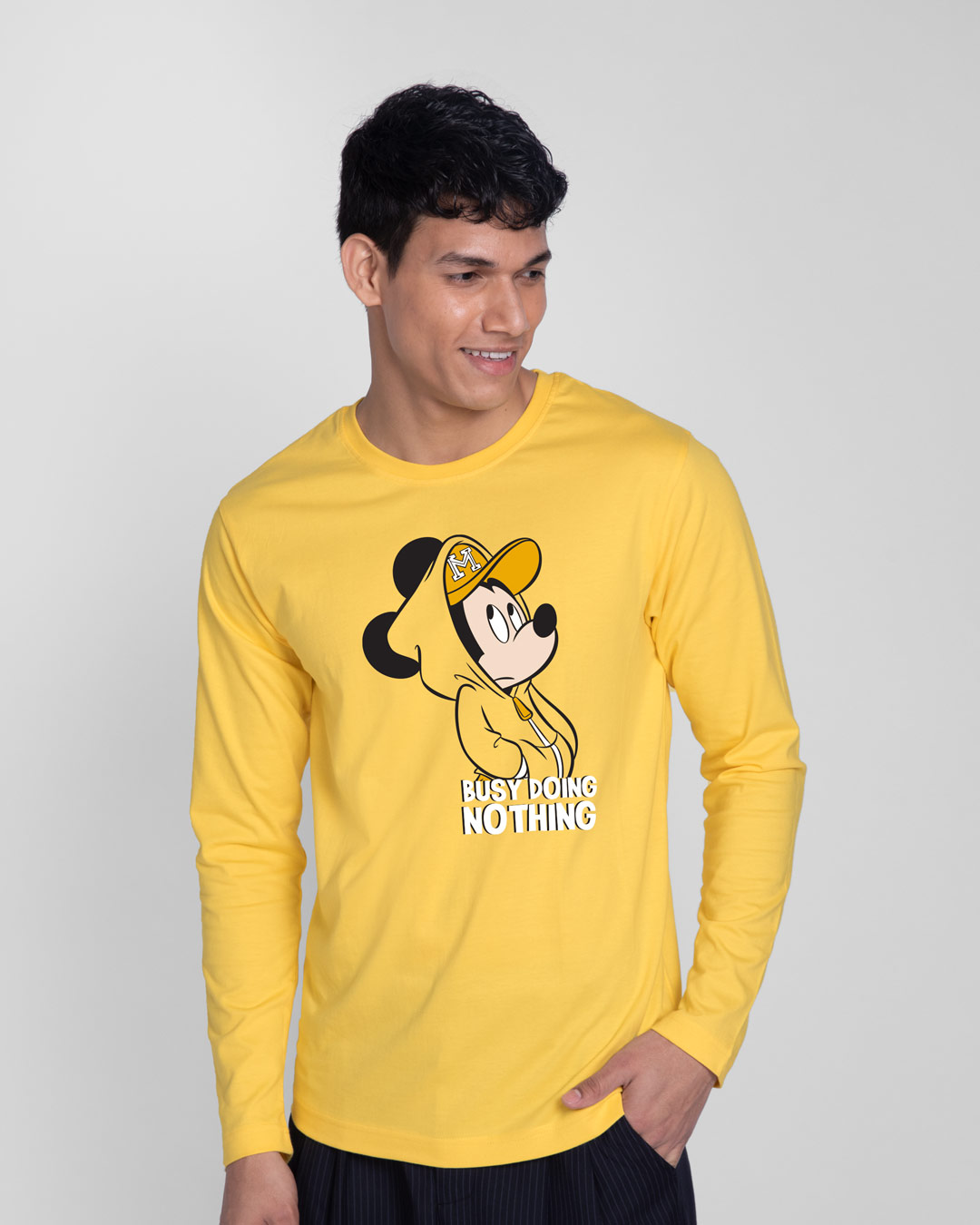 Busy Doin Nothing Full Sleeve T-Shirt (DL) Summer Yellow Men' Printed Full Sleeve T-Shirt Bewakoof.com
Busy Doin Nothing Full Sleeve T-Shirt (DL) Summer Yellow Men' Printed Full Sleeve T-Shirt Bewakoof.com