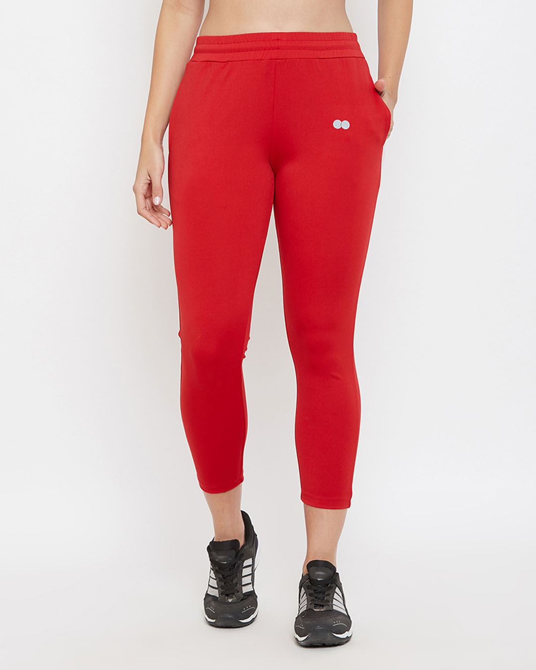 Buy Clovia Activewear Ankle Length Tights In Red For Women Red Online