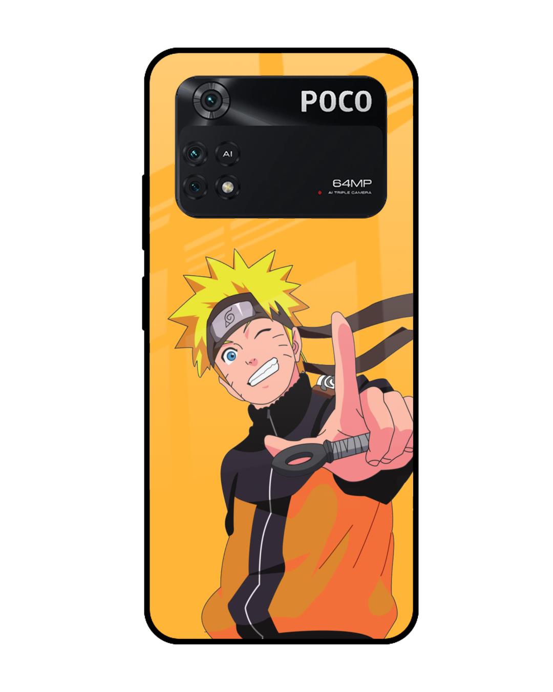 Buy Cool Naruto Premium Glass Case For Poco M4 Pro Shock Proof Scratch