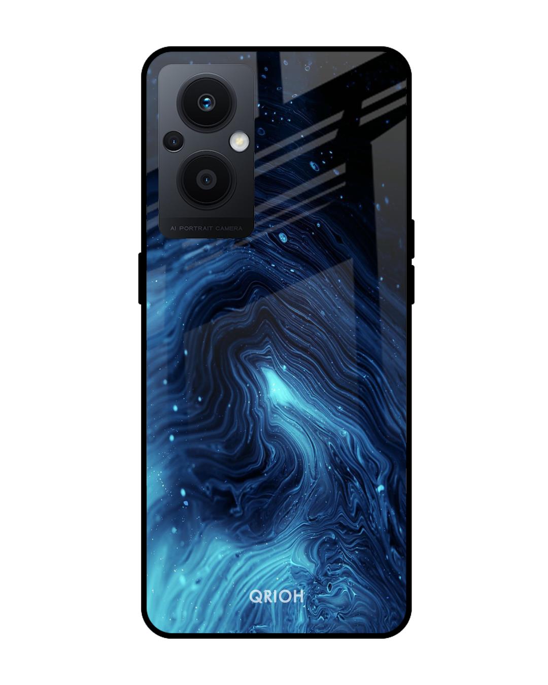 Buy Dazzling Ocean Printed Premium Glass Cover For OPPO F21 Pro 5G