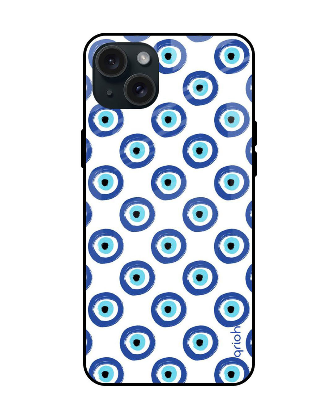 Buy Evil Eye Premium Glass Case For Apple IPhone 15 Plus Shock Proof