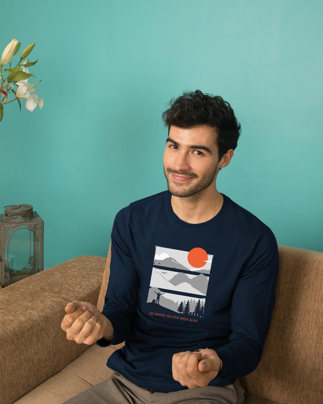 Feel Most Alive Full Sleeve T-Shirt Navy Blue Men' Printed Full Sleeve T-Shirt Bewakoof.com
Feel Most Alive Full Sleeve T-Shirt Navy Blue Men' Printed Full Sleeve T-Shirt Bewakoof.com