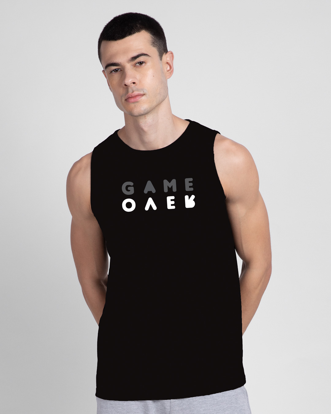 Game Over Minimal Round Neck Vest Black Men' Printed Round Neck Vest Bewakoof.com
Game Over Minimal Round Neck Vest Black Men' Printed Round Neck Vest Bewakoof.com