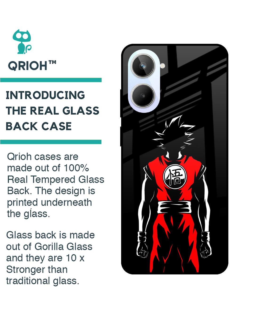 Buy Goku Back Art Premium Glass Case For Realme 10 5G Shock Proof