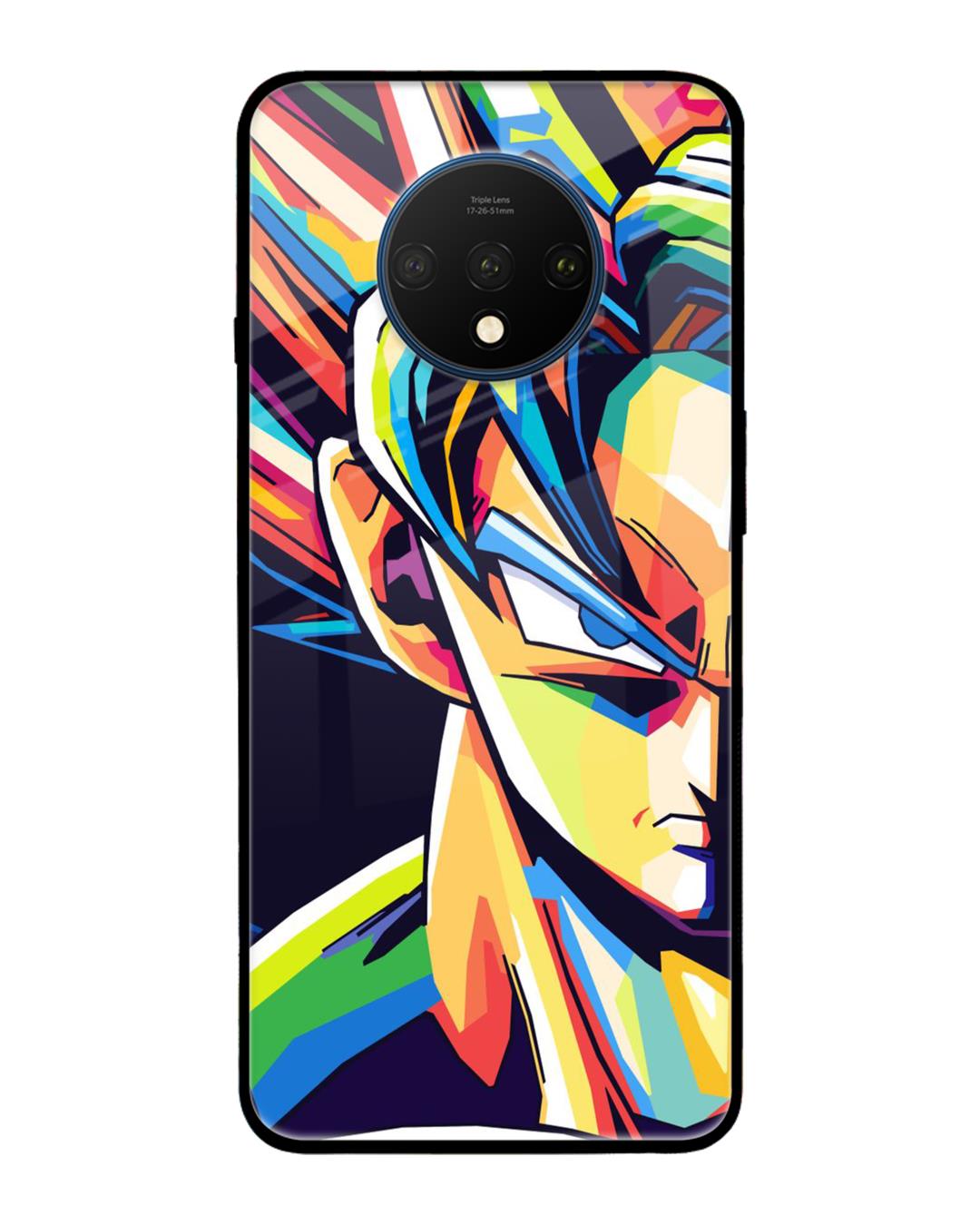 Buy Goku Pop Art Premium Glass Case For Oneplus T Shock Proof Scratch