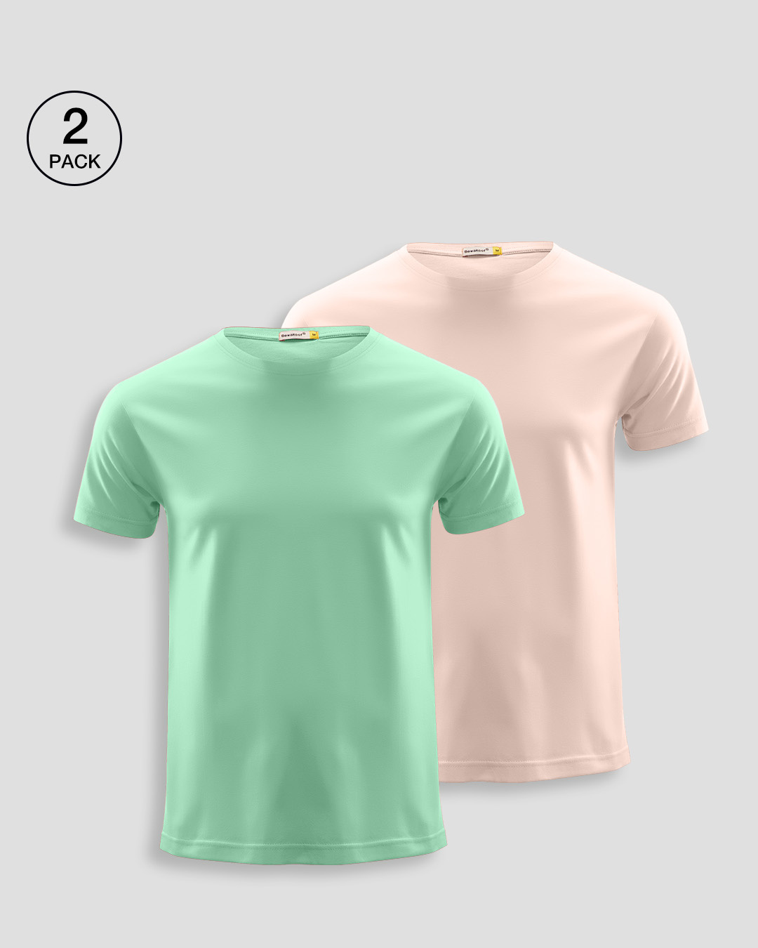 Men' Plain Half Sleeve T-shirt Pack of 2 (Jade Green & Baby Pink) Men' Plain Half Sleeve T-shirt - Pack of 2 Bewakoof.com, Green-pink
Men' Plain Half Sleeve T-shirt Pack of 2 (Jade Green & Baby Pink) Men' Plain Half Sleeve T-shirt - Pack of 2 Bewakoof.com, Green-pink