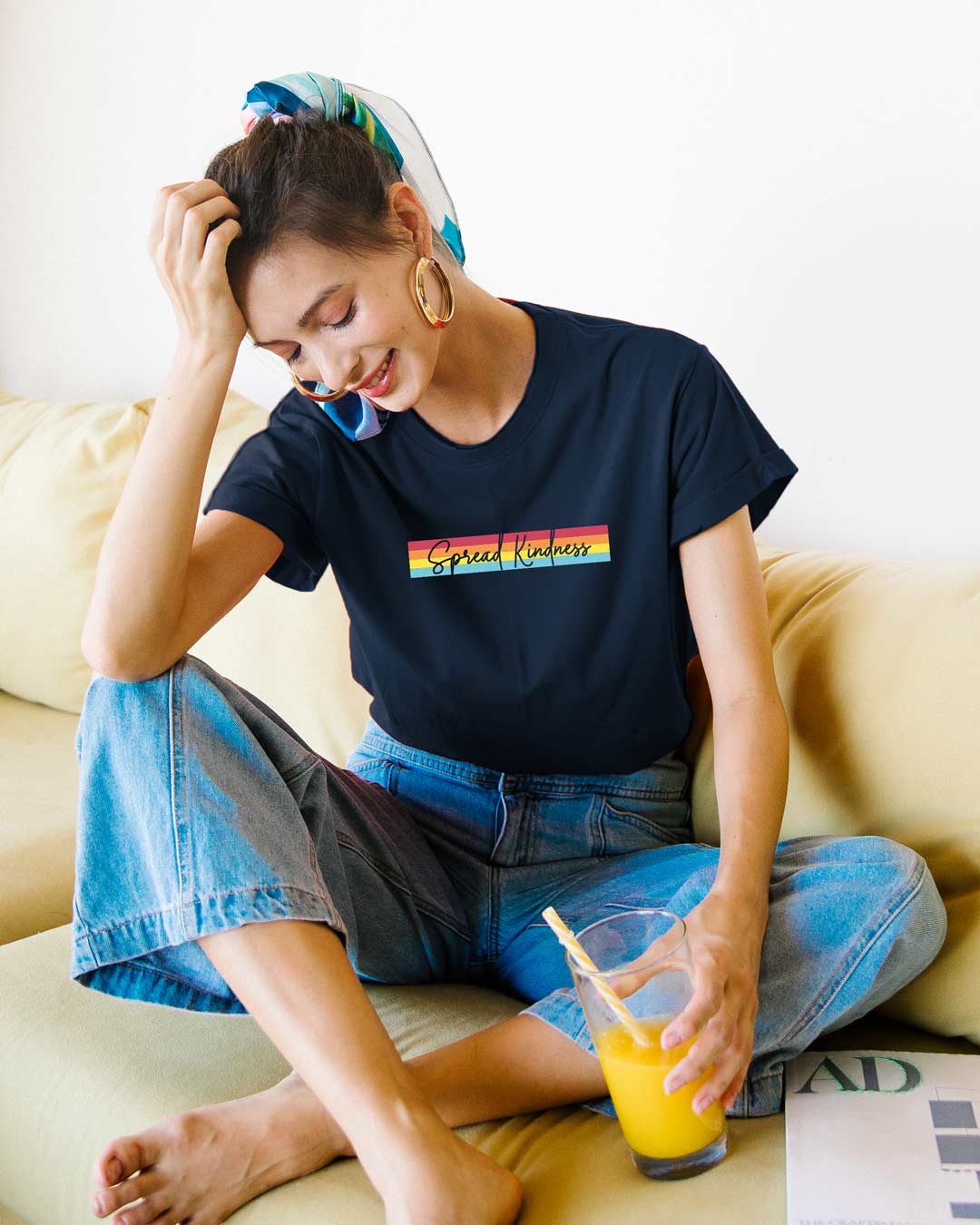 Kindness Rainbow Boyfriend T-Shirts Navy Blue Women' Printed Boyfriend T-Shirts Bewakoof.com
Kindness Rainbow Boyfriend T-Shirts Navy Blue Women' Printed Boyfriend T-Shirts Bewakoof.com