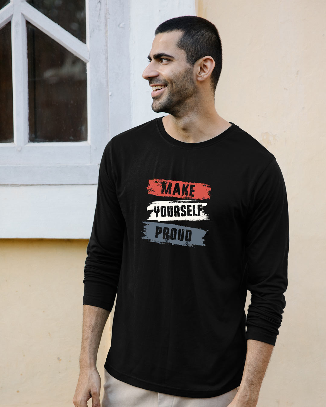 Make Yourself Proud Full Sleeve T-Shirt Black Men' Printed Full Sleeve T-Shirt Bewakoof.com
Make Yourself Proud Full Sleeve T-Shirt Black Men' Printed Full Sleeve T-Shirt Bewakoof.com