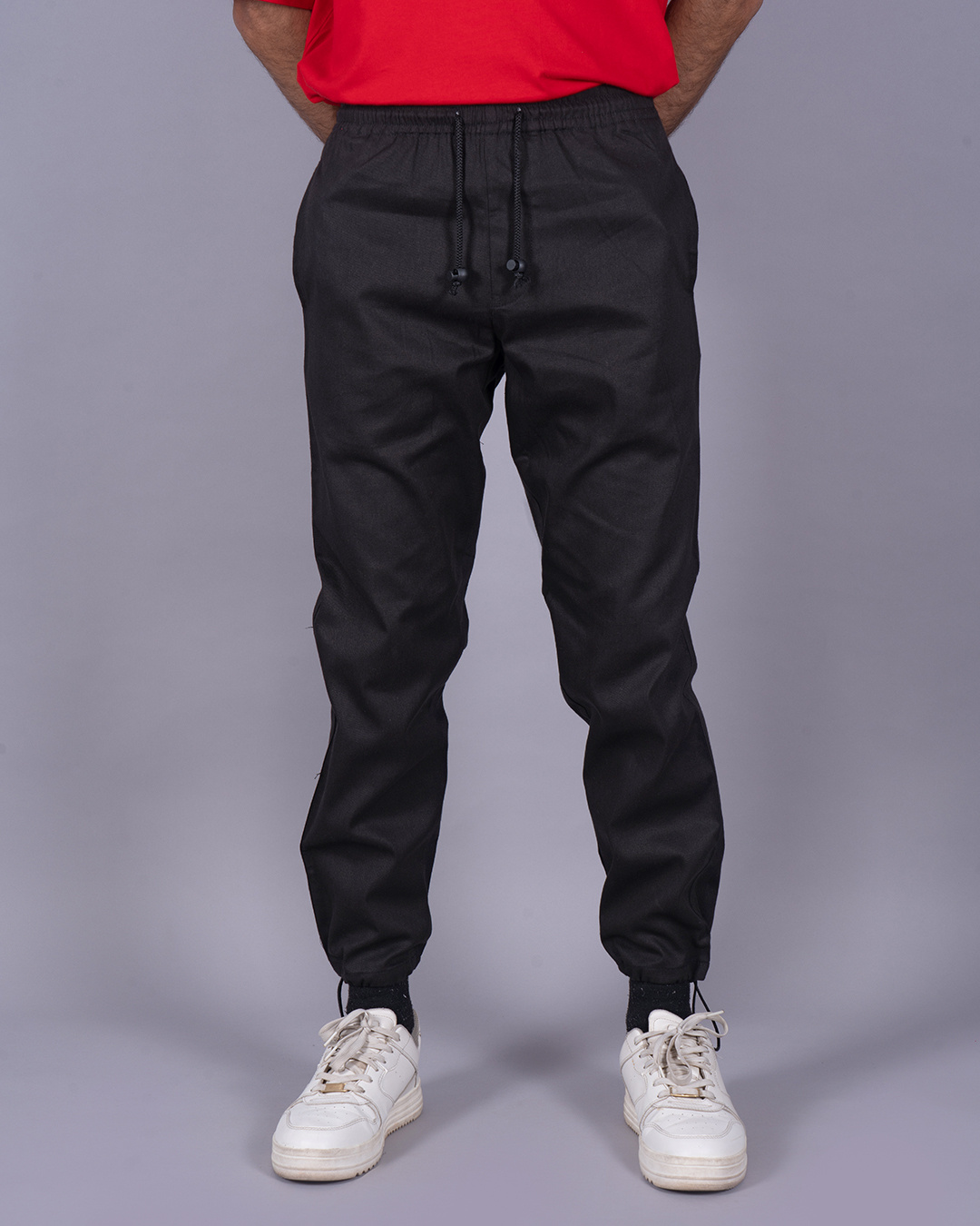 Buy Men S Black Oversized Parachute Pants Online At Bewakoof