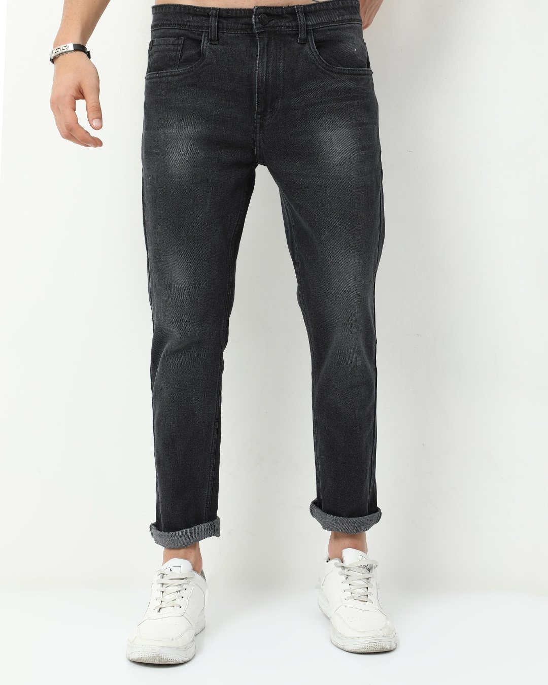 Buy Men S Black Slim Fit Jeans Online At Bewakoof