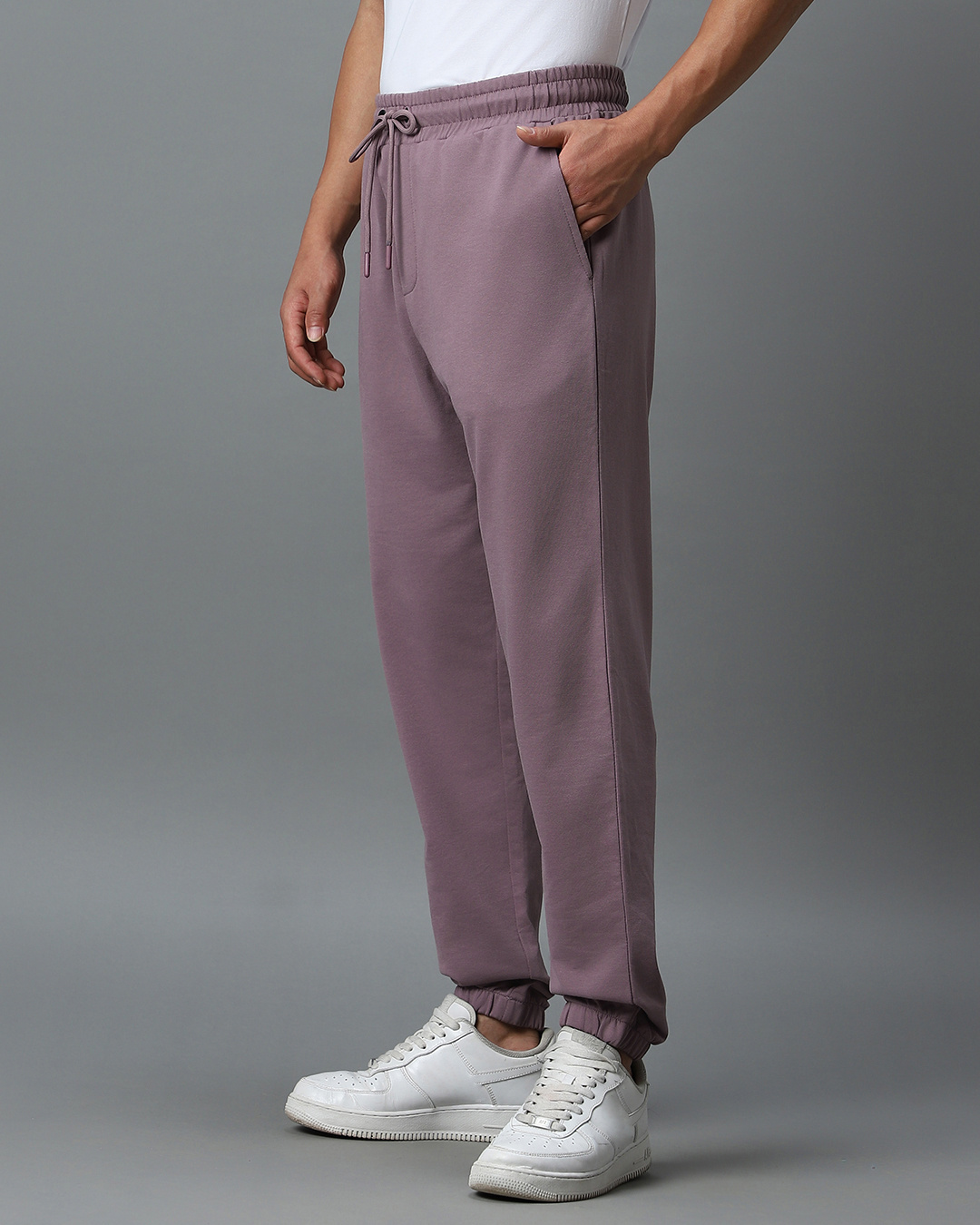 Buy Men S Purple Oversized Joggers Online At Bewakoof