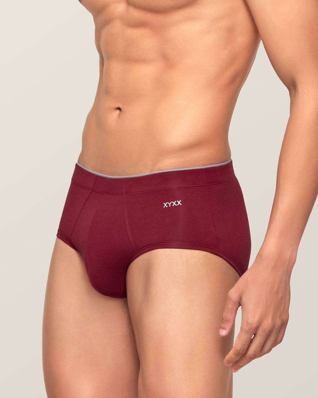 Buy Men S Red Intellisoft Antimicrobial Micro Modal Uno Briefs Online