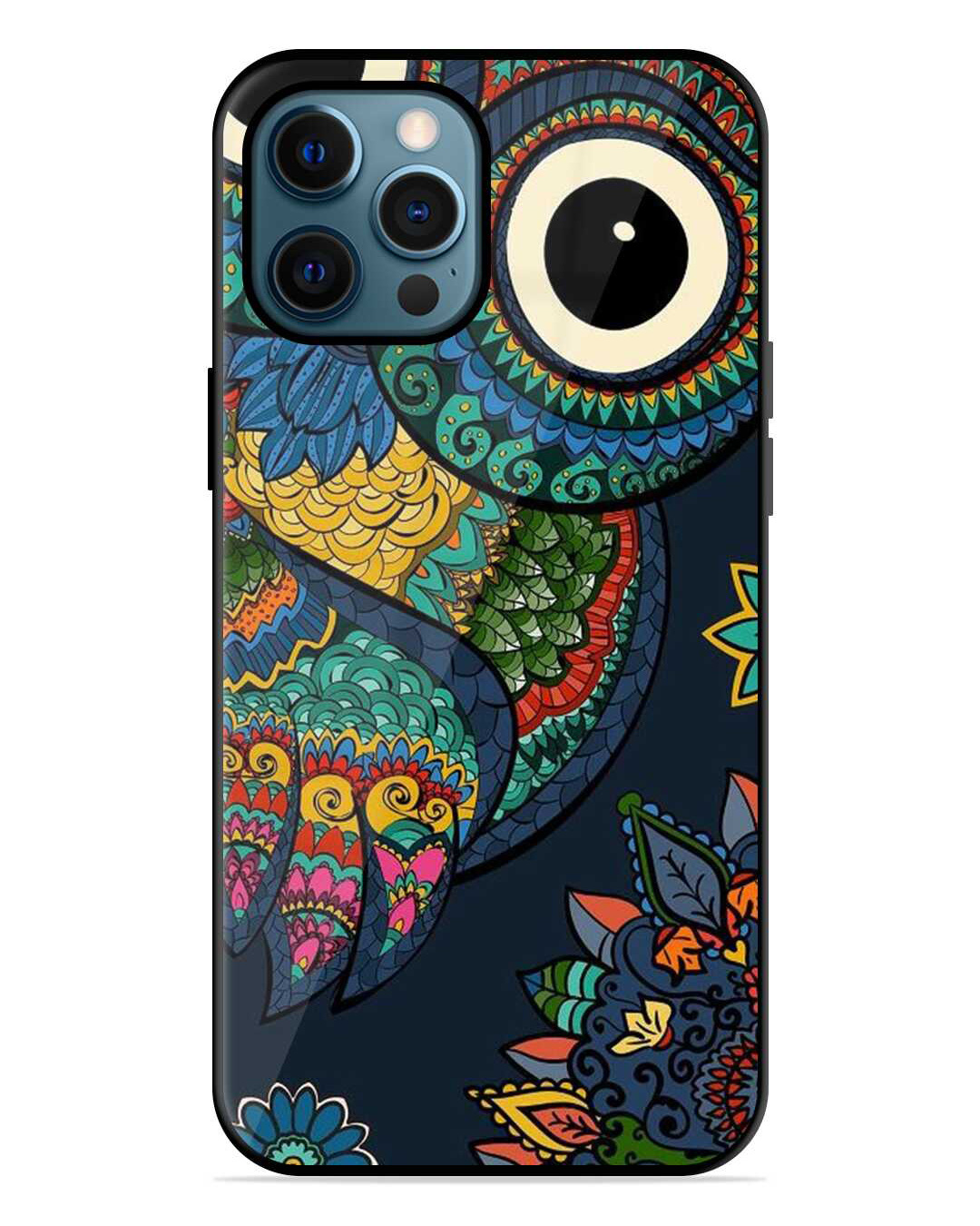 Buy Owl Vector Art Premium Prined Glass Covers For Apple Iphone 12 Pro