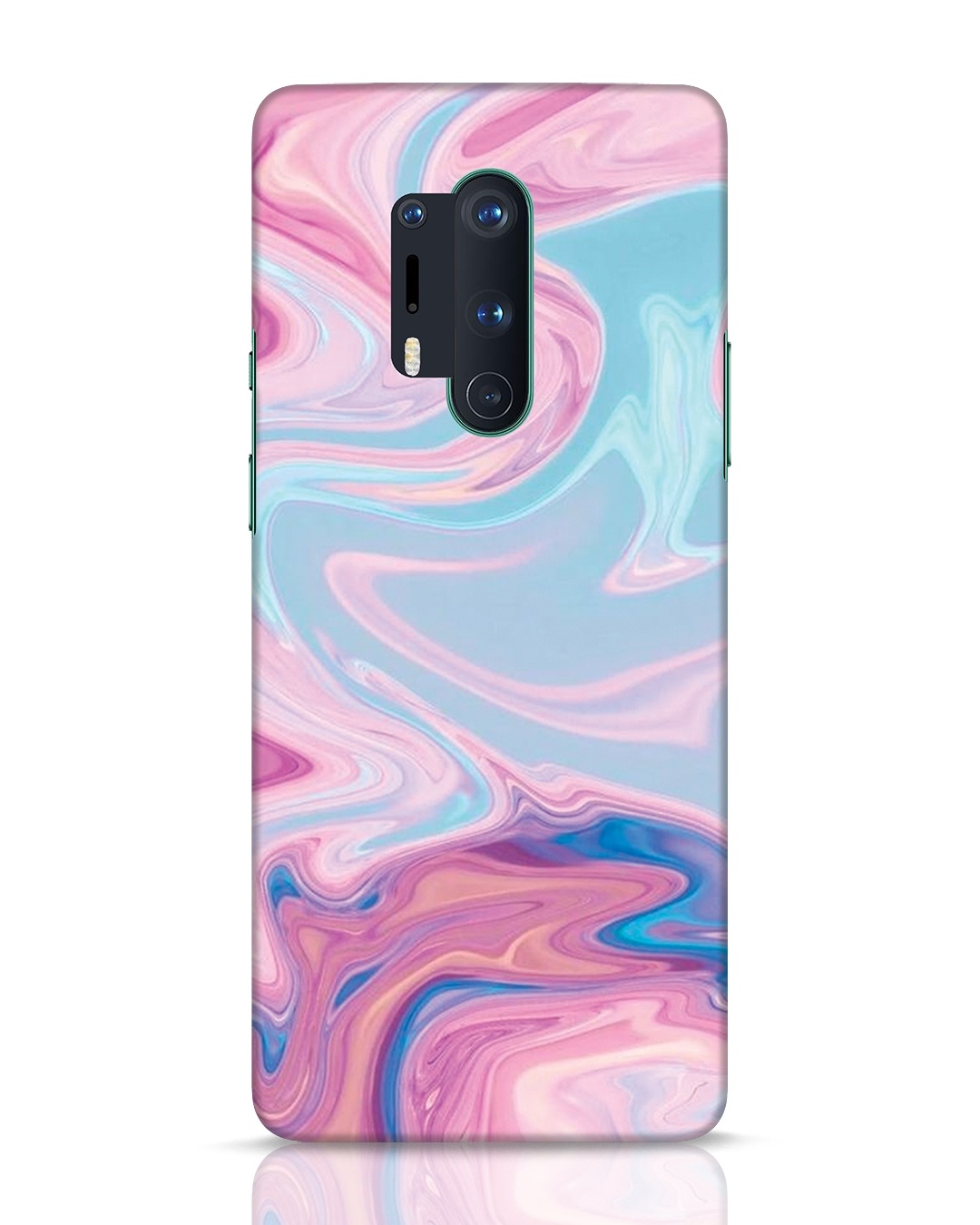 Buy Pink Marble Texture Designer Hard Cover For OnePlus 8 Pro Online In