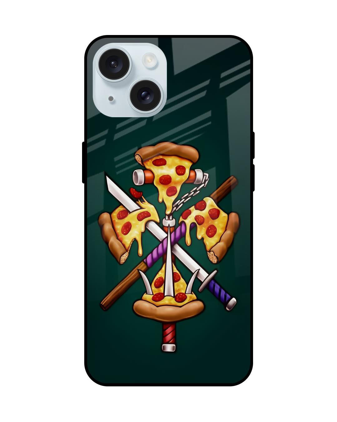 Buy Pizza Lover Premium Glass Case For Apple Iphone Shock Proof