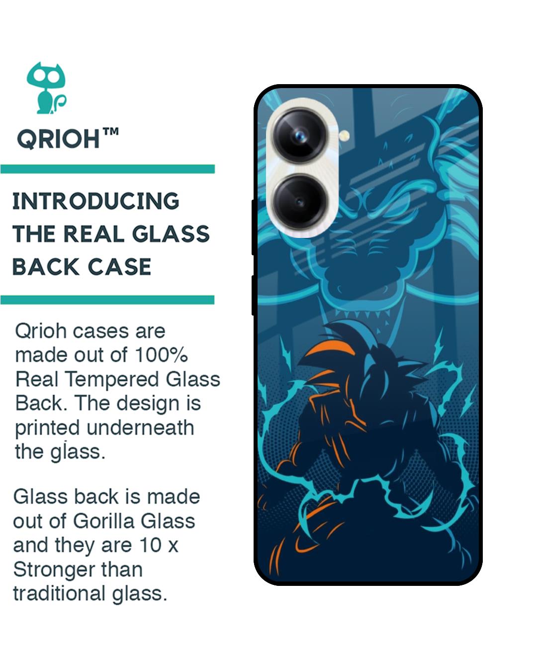 Buy Shenlong Goku Premium Glass Case For Realme Pro G Shock Proof