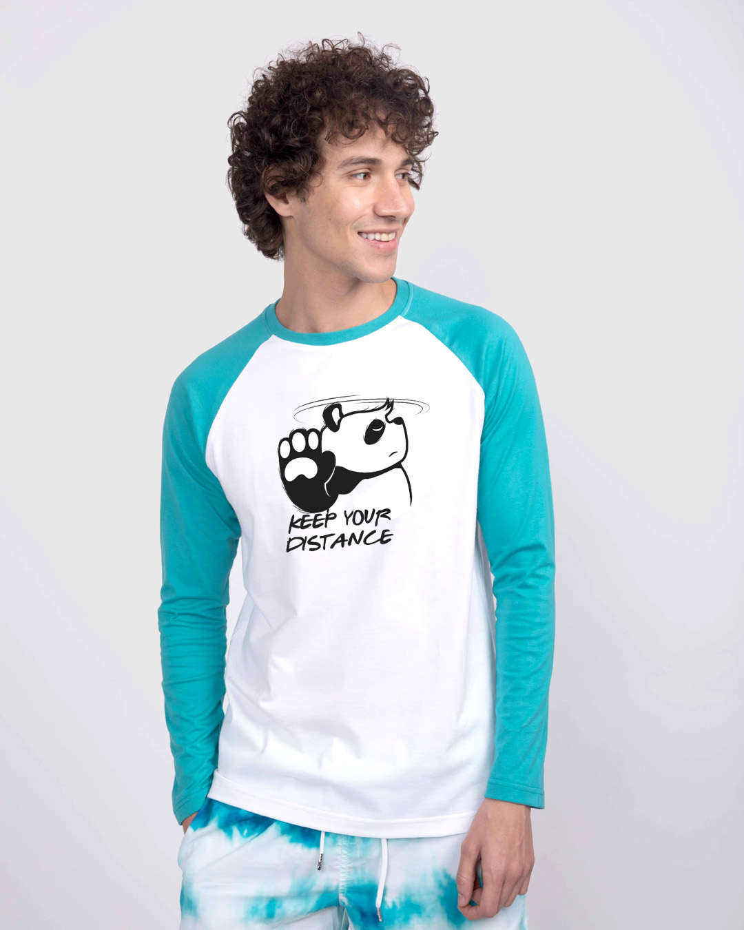 Stay Away Panda Full Sleeve Raglan T-Shirt Men' Printed Full Sleeve Raglan T-Shirt Bewakoof.com, Blue-white
Stay Away Panda Full Sleeve Raglan T-Shirt Men' Printed Full Sleeve Raglan T-Shirt Bewakoof.com, Blue-white