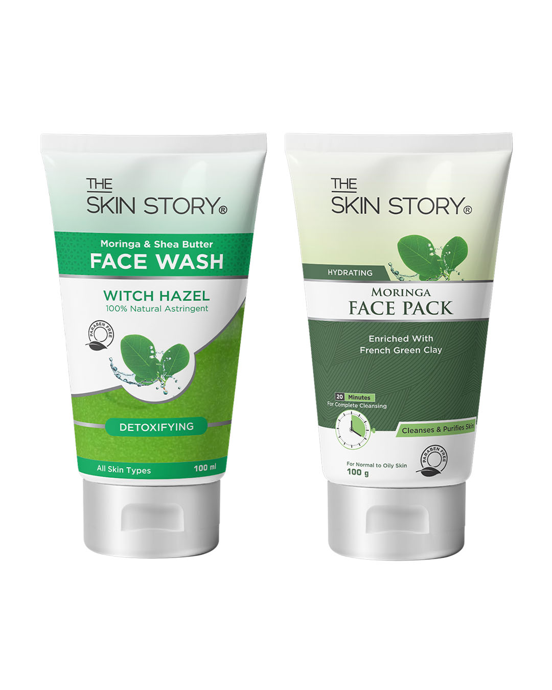 Buy The Skin Story Moringa Care Duo Face Wash Face Pack Online In