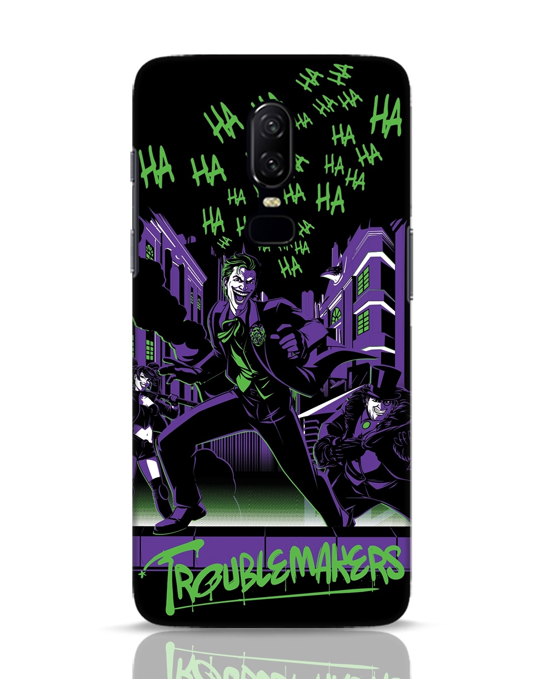 Buy Troublemakers Trio Designer Hard Cover For OnePlus 6 Online In