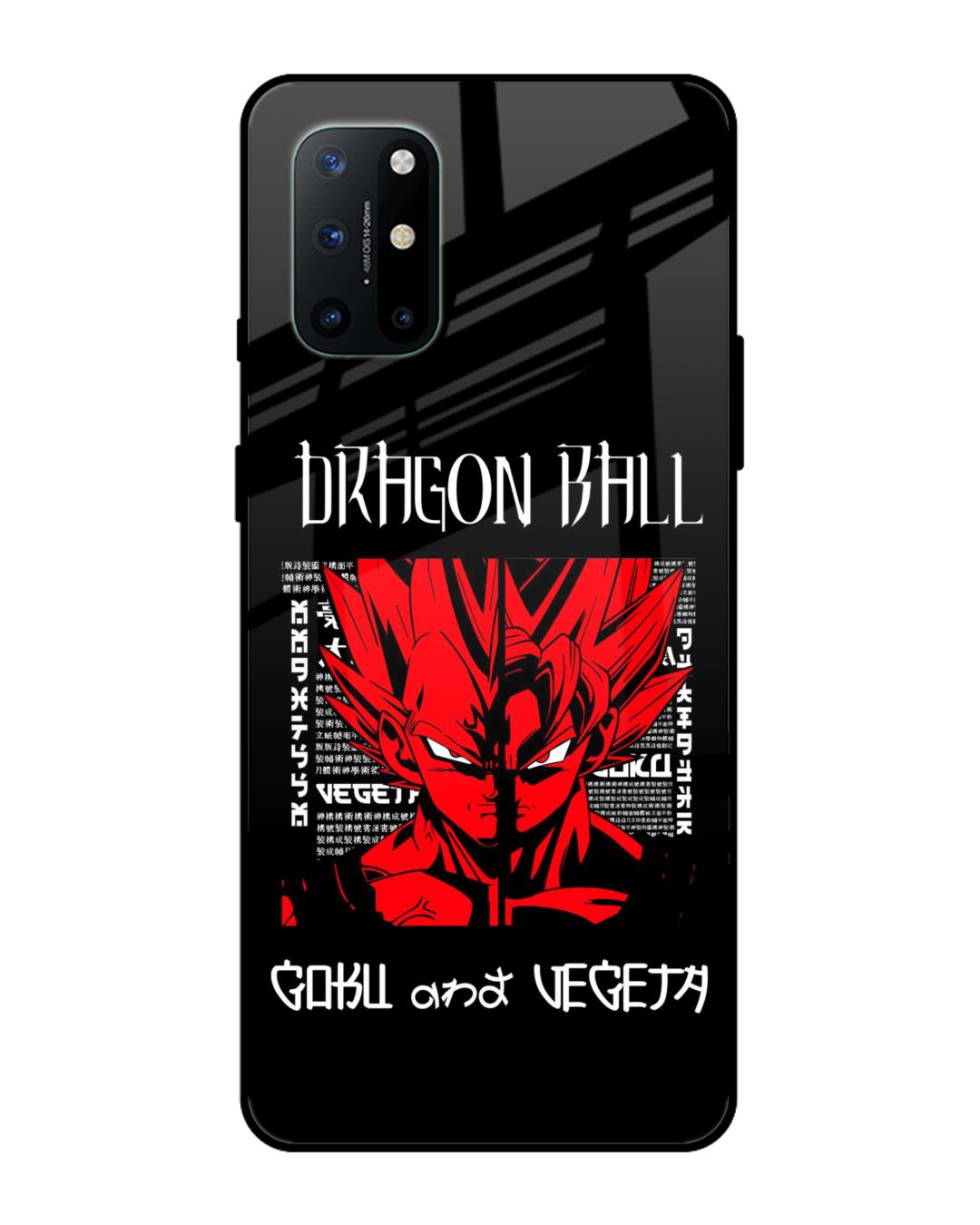 Buy Vegeta Goku Premium Glass Case For Oneplus T Shock Proof