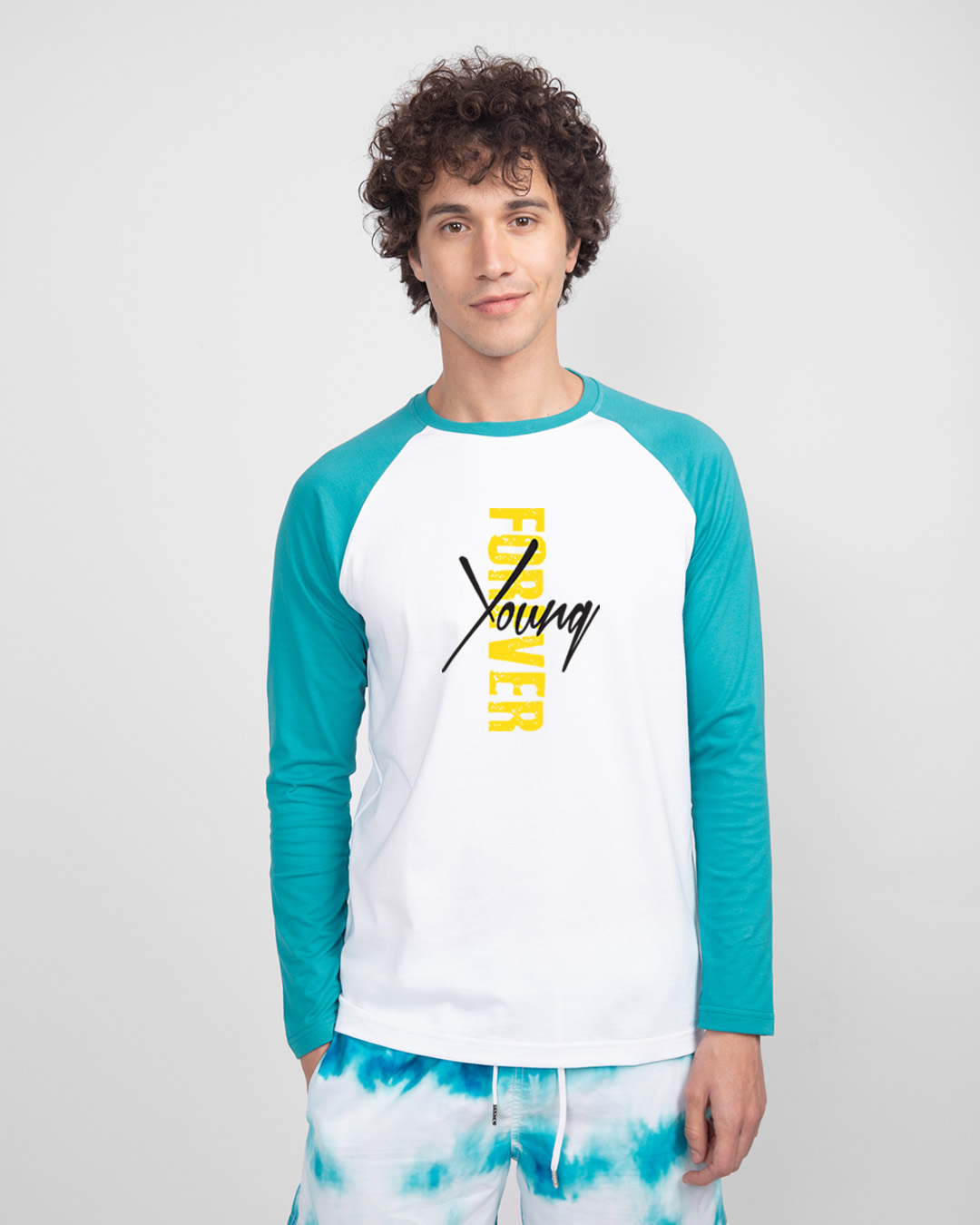 Young forever Side Full Sleeve Raglan T-Shirt Men' Printed Full Sleeve Raglan T-Shirt Bewakoof.com, Blue-white
Young forever Side Full Sleeve Raglan T-Shirt Men' Printed Full Sleeve Raglan T-Shirt Bewakoof.com, Blue-white