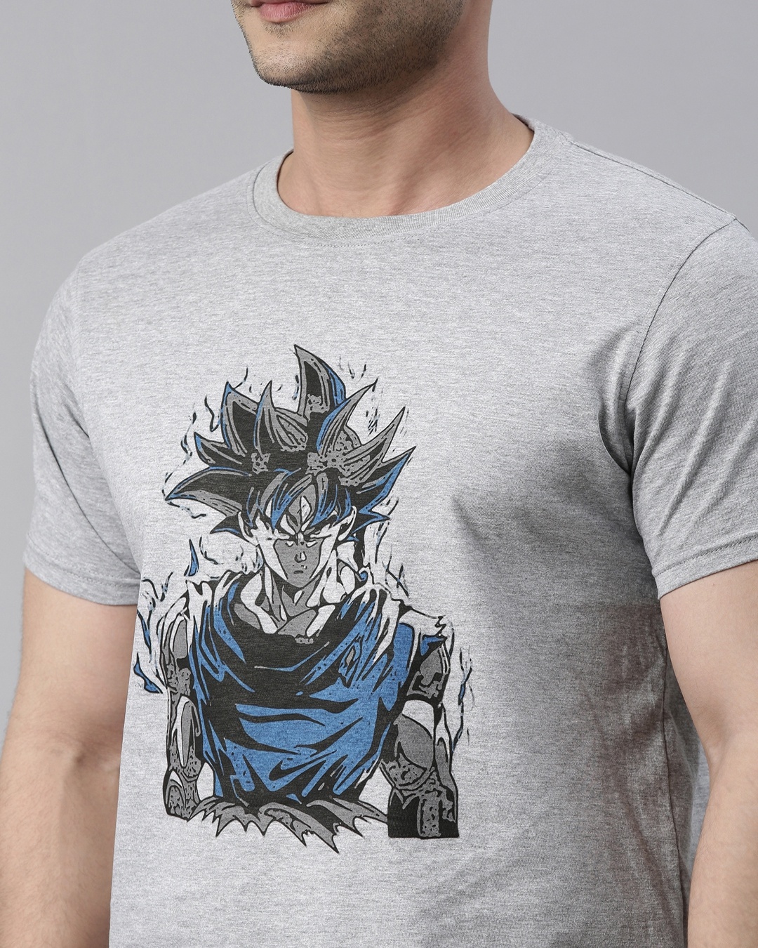 Buy Unisex Grey Goku Ultra Instinct Dragon Ball Z Anime T Shirt For