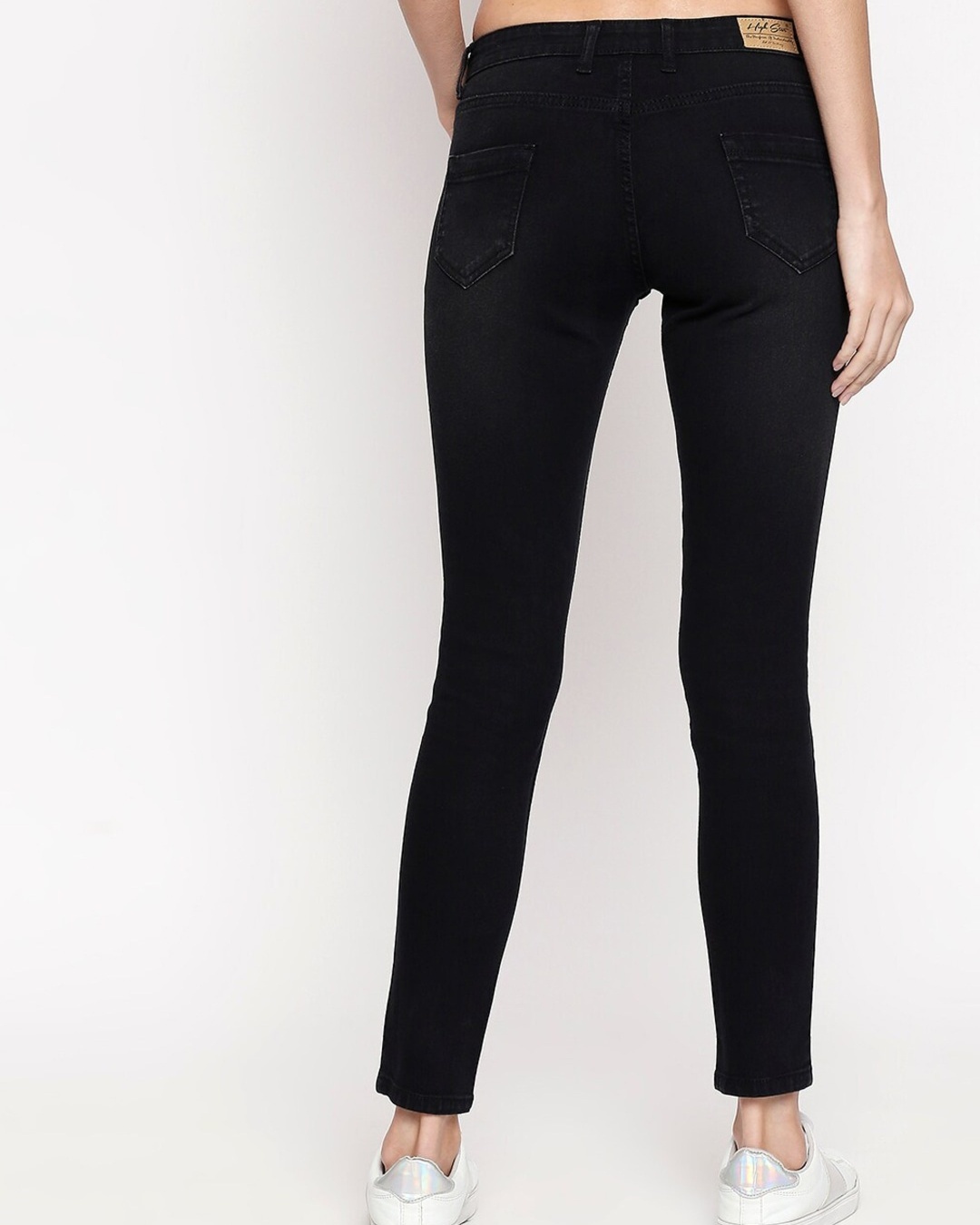 Buy Women S Black Slim Fit Low Rise Jeans For Women Black Online At