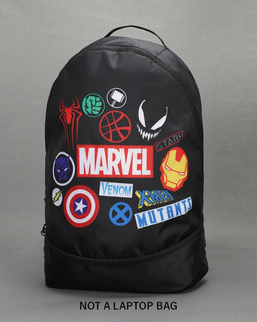 Unisex Black Ultimate Marvel Small Backpack

