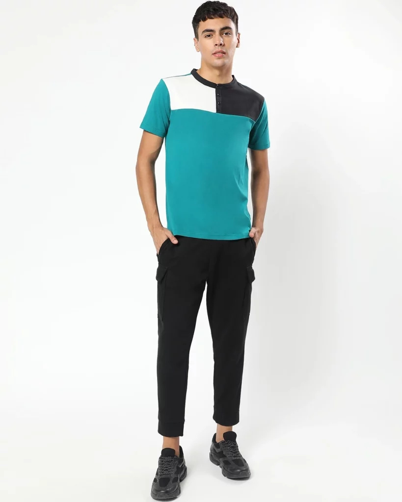 how to henley t shirt with pants