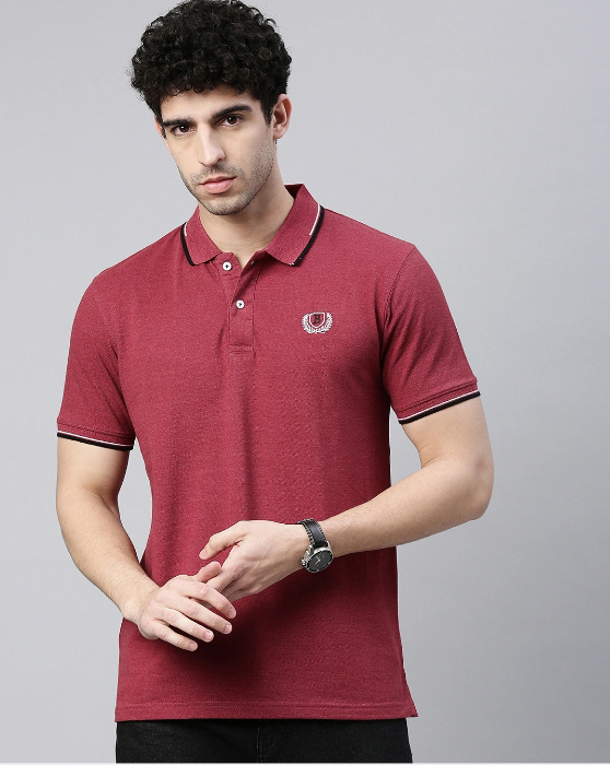 red T-shirt polo