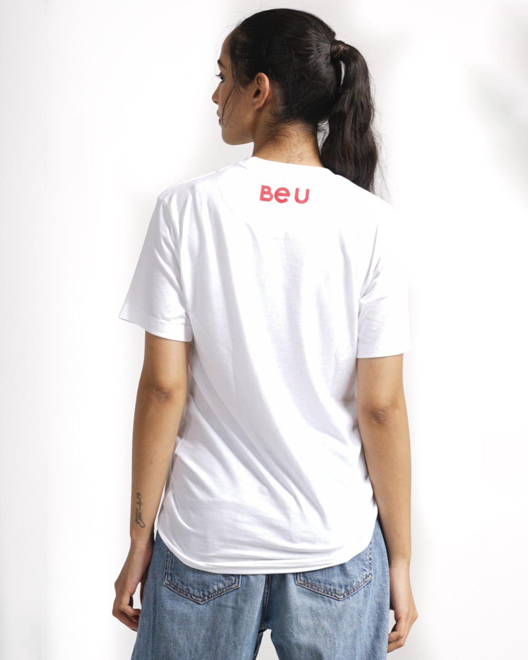 Shop Women's Brand Bengaluru T-shirt in White-Back