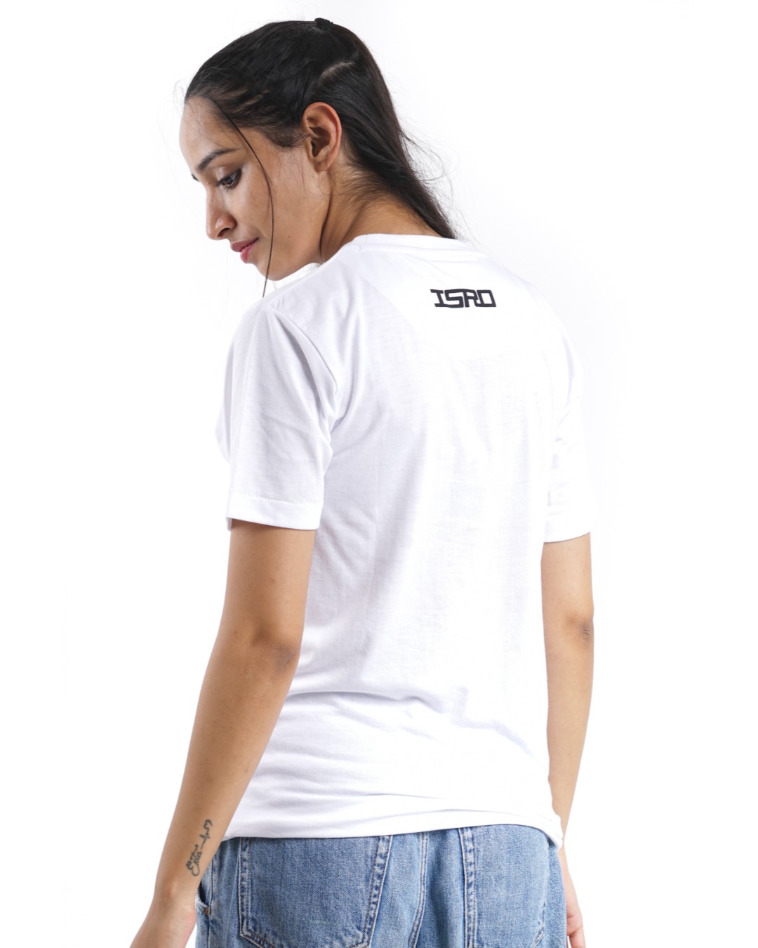 Shop Women's Dr. Vikram Sarabhai T-shirt in White-Back