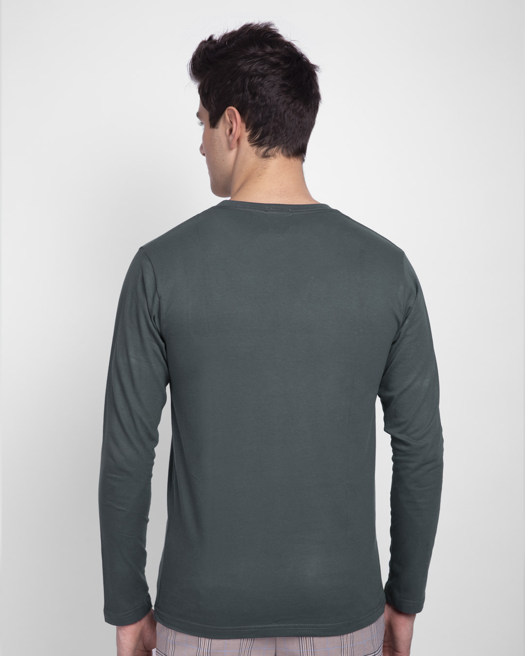 Shop 2020 Na Ho Payega Full Sleeve T-Shirt Nimbus Grey-Back