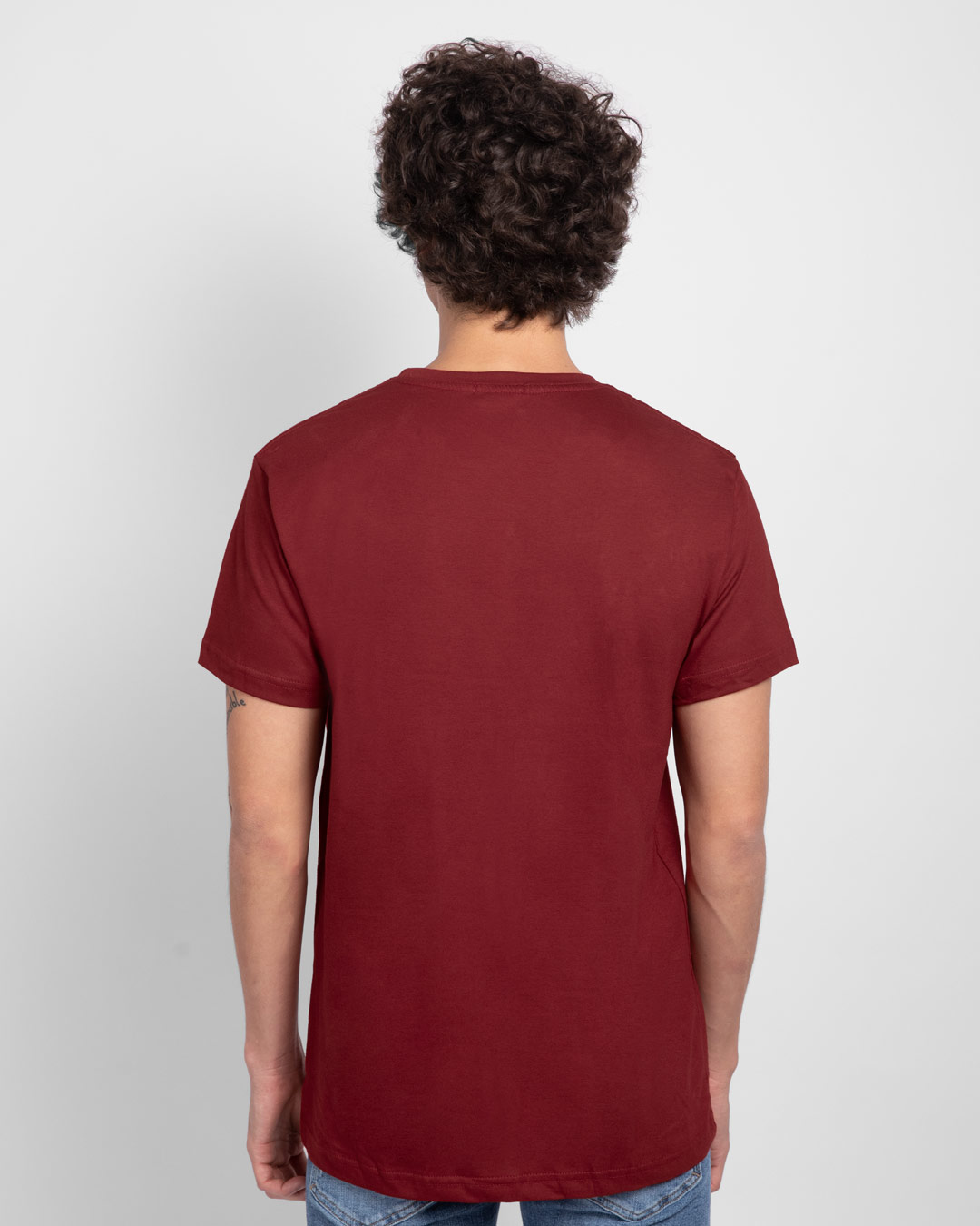 Shop 2020 Scrabble Half Sleeve T-Shirt Scarlet Red-Back