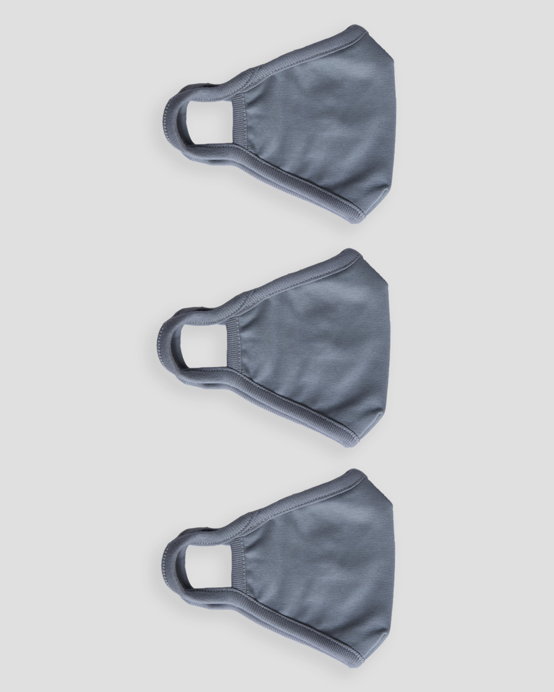 Shop 3 layer Premium Life Mask Combo of 3 (Meteor Grey)-Back
