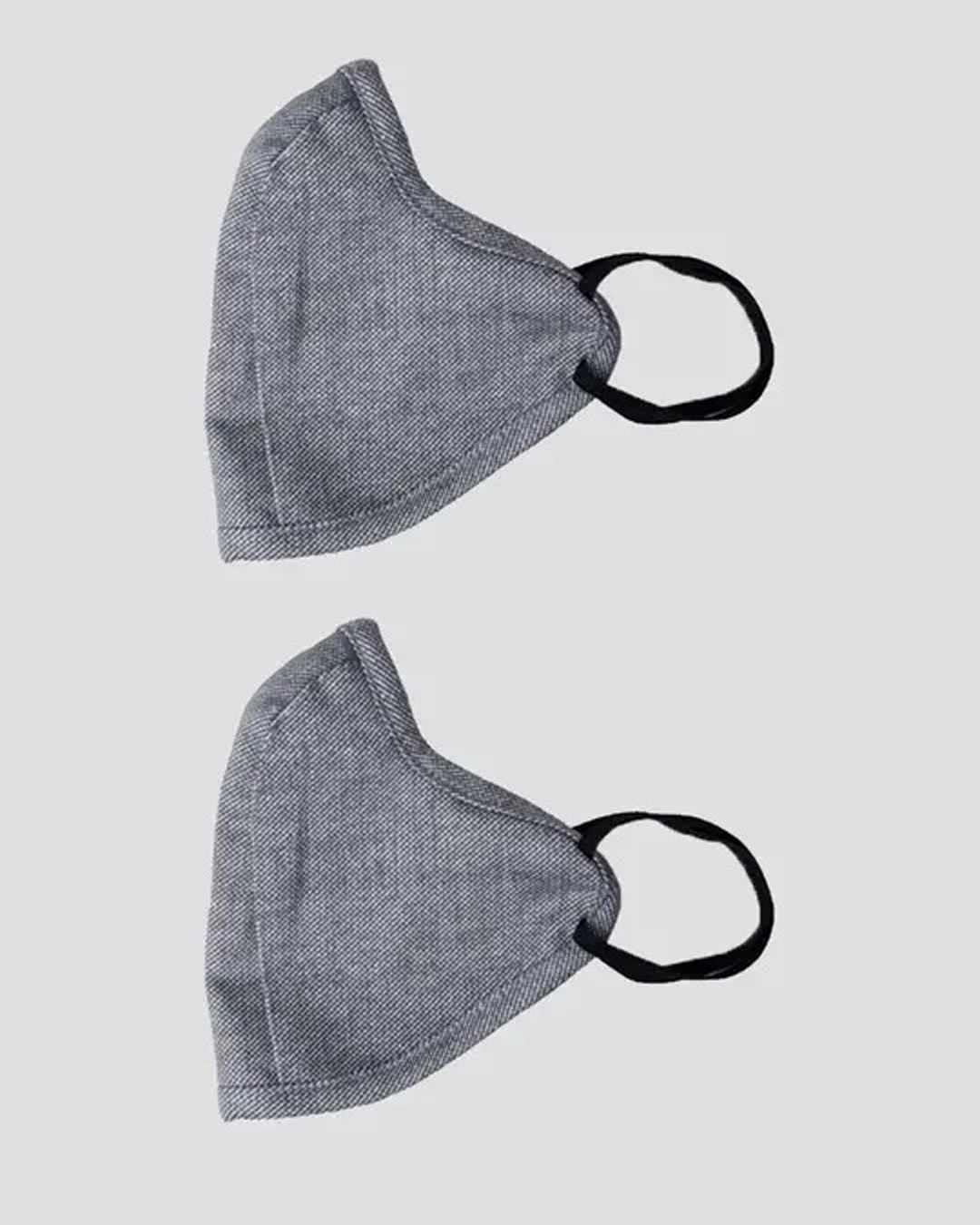 Shop 3 Panel Fashion Mask Grey-Back