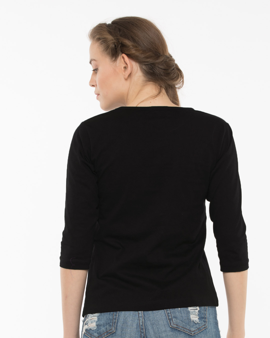 Shop 365 Round Neck 3/4th Sleeve T-Shirt-Back