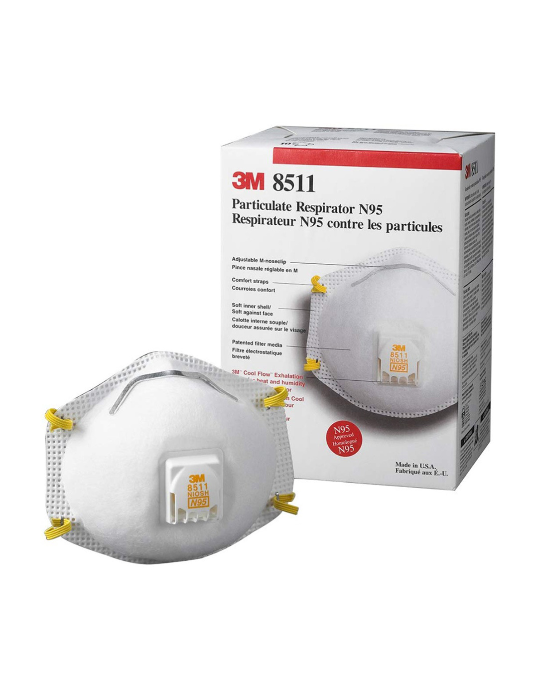 Buy 3M 8511 N95 Particulate Respirator with Valve Online in India at ...