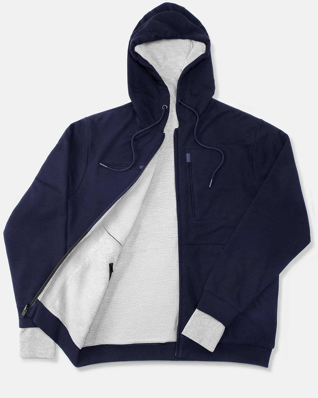 Shop Men's Navy Plus Size Airport Hoodie-Back