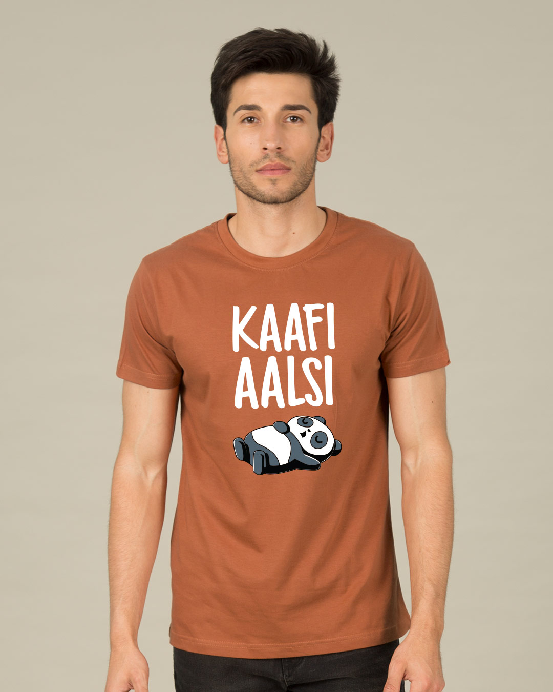Shop Aalsi Panda Half Sleeve T-Shirt-Back