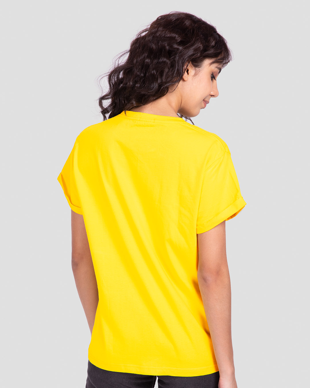 Shop Aalsu Boyfriend T-Shirt Pineapple Yellow-Back