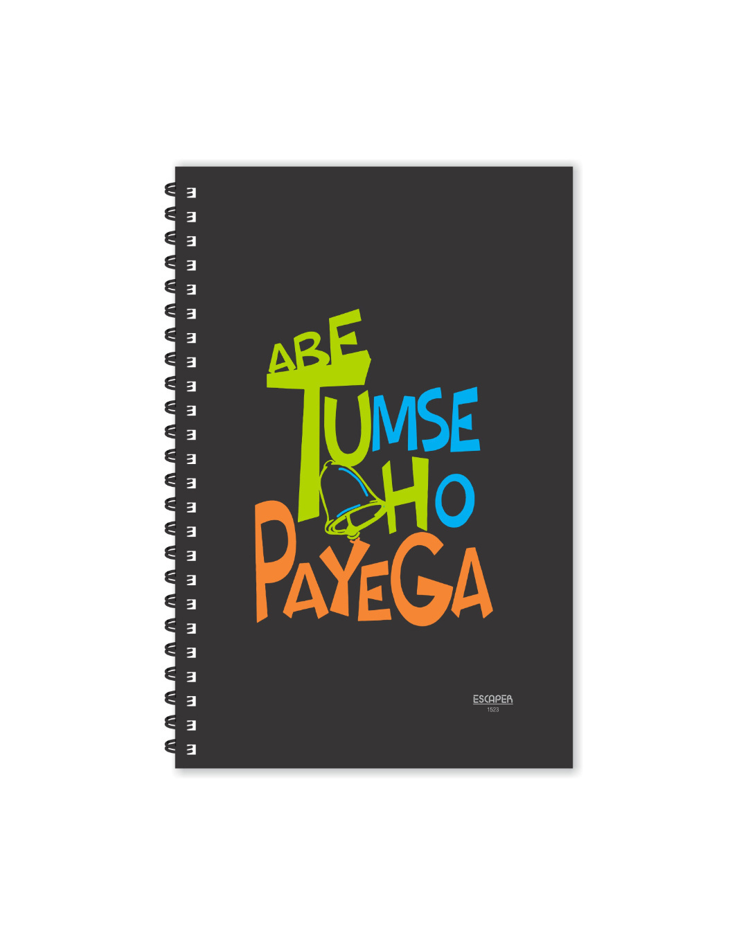 Shop Abe Tumse Ghanta Ho Payega Designer Notebook (Soft Cover, A5 Size, 160 Pages, Ruled Pages)-Back