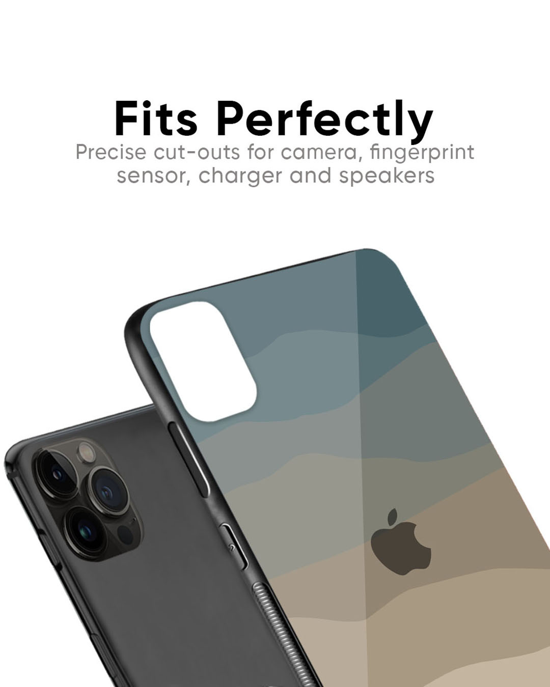 Shop Abstract Mountain Pattern Premium Glass Case for Apple iPhone 11 (Shock Proof, Scratch Resistant)-Back