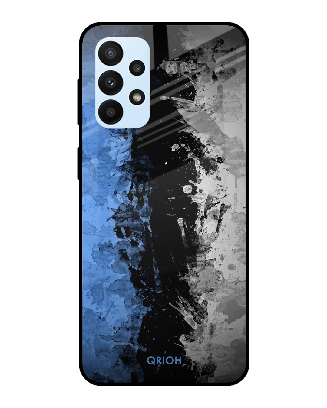 Shop Abstract Printed Premium Glass Cover For  A23(Impact Resistant, Matte Finish)-Back